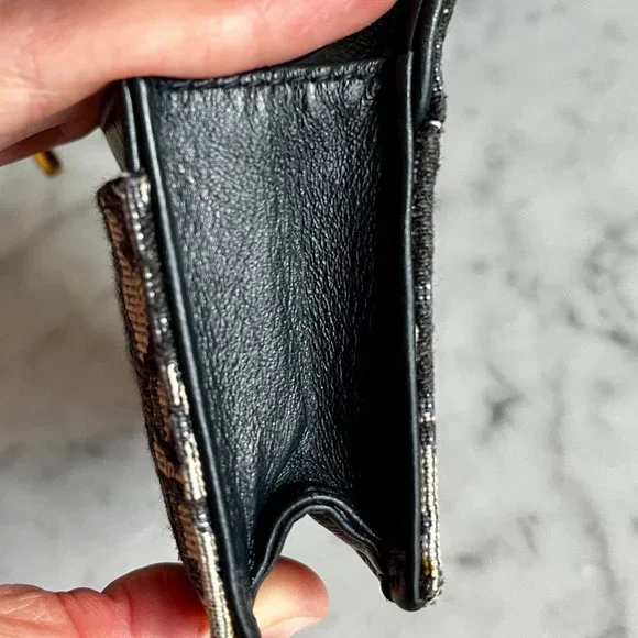 Blue Dior Oblique Jacquard Saddle Flap Card Holder *Authentic* - Picture 12 of 16